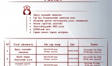 Оюутан та бүхэн эрүүл мэндийн үзлэгт хамрагдана уу
